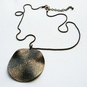 Chico's Hammered pendant necklace